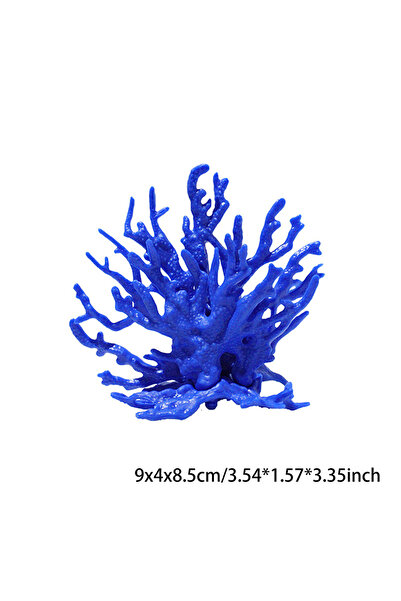 choice2 Dark blue S Coralline Artificial Fish Tank Decorati Aquarium Artifici...