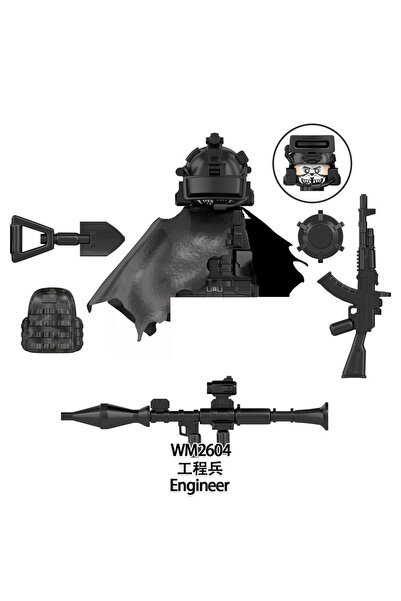 Choice7 لعبة جنود عسكريون بلون الكاكي الداكن WM6168 M، تسليح ثقيل، ملحقات أسل...