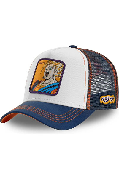 Choice20 قبعة بيسبول من بانداي، مقاس 55-60 سم، بتصميم فيجيتو الأبيض، جميع الأ...