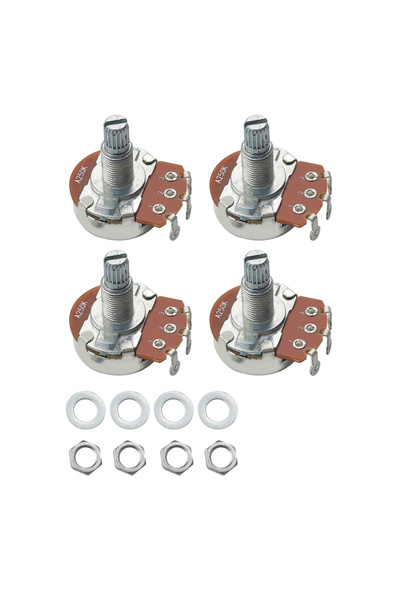choice2 A250K 4PCS PHRILAM4Pcs full-size 18mm electric guitar bass potentiome...