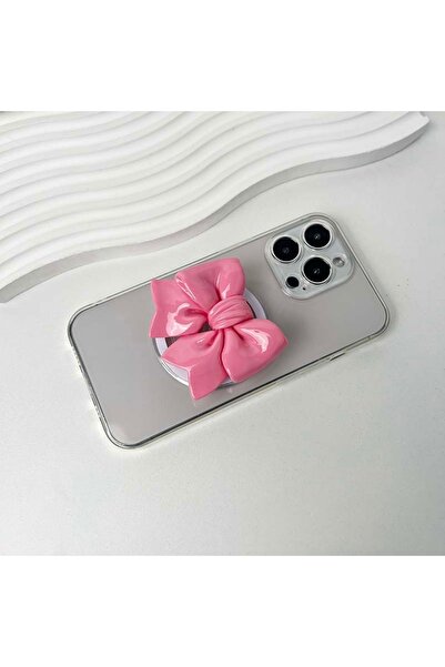 Choice9 حامل هاتف مغناطيسي على شكل وردة، لطيف وملون، على شكل فيونكة، مع حلقة ...