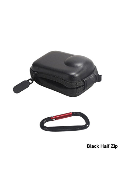 Choice6 حقيبة تخزين صغيرة سوداء بنصف سحاب لفيلم زجاجي مقوى Insta360 GO Ultra،...