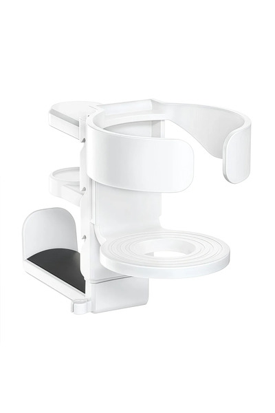 Choice WHITE Adjustable Cup Holder Headphone Stand 2 IN 1 Desk Cup Holder for...