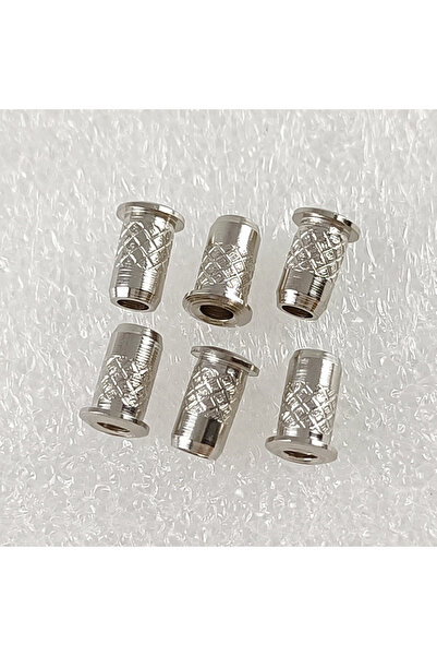 choice2 6 قطع من حلقات تثبيت أوتار الجيتار الكهربائي المصنوعة من الحديد الفضي...