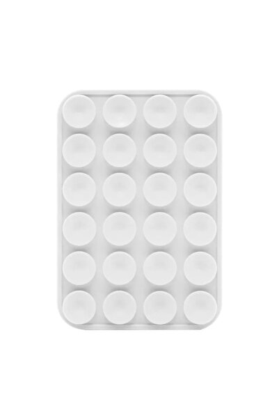 Choice8 حامل هاتف مغناطيسي أبيض جديد، مزود بكوب شفط مغناطيسي سيليكوني، يُثبت ...