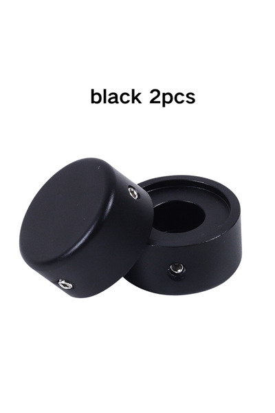 Choice7 Black 2pcs 1 Pack Effector Guitar Pedal Caps Footswitch Topper Pedal ...