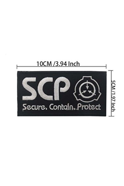 choice2 تطريز 07 شعار مؤسسة SCP، رقعة قماشية مطرزة بخطاف وحلقة، خارق للطبيعة