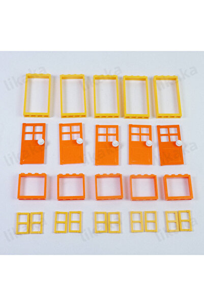 choice2 مجموعة بناء منزل من قطع برتقالية اللون من سلسلة M City Friends، تتضمن...