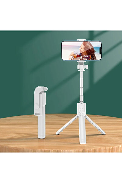 Choice1 حامل ثلاثي القوائم للهاتف قابل للتمديد مع جهاز تحكم عن بعد بلوتوث أبي...