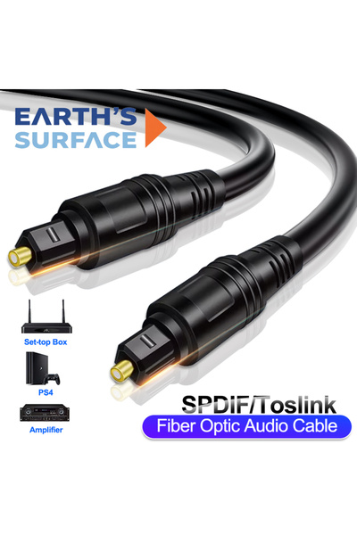 Choice3 كابل SPDIF رقمي بطول 1 متر، كابل صوت بصري رقمي، كابل Toslink SPDIF مح...