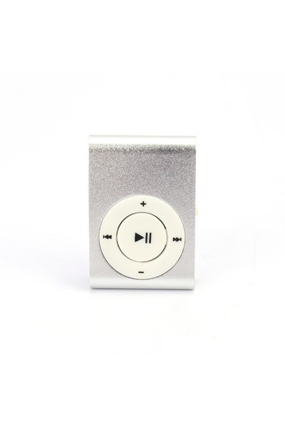Choice مشغل MP3 صغير فضي اللون، يدعم بطاقات الذاكرة TF، بتصميم أنيق وعصري، سه...