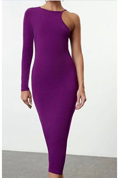 Linich&Co One-Shoulder Bodycon Midi Dress 7913
