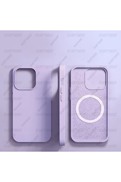 Choice41 جراب سيليكون سائل مغناطيسي أصلي مقاوم للصدمات لهاتف iPhone 15 Pro Ma...