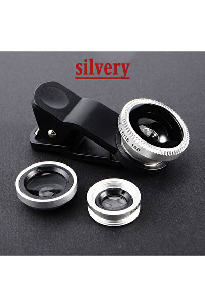 Choice1 عدسة عين السمكة الفضية 3 في 1، عدسة كاميرا صغيرة بزاوية واسعة 0.67X ل...