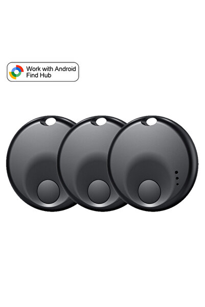 Choice3 أسود - 3 قطع من أجهزة تتبع جوجل Find My GPS، أجهزة تتبع النشاط الذكية...