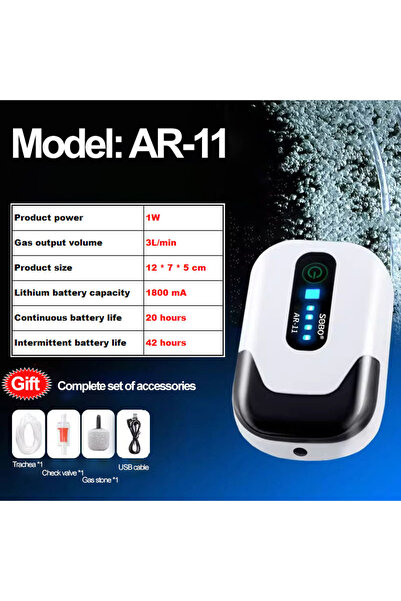 choice2 مضخة أكسجين محمولة قابلة لإعادة الشحن عبر منفذ USB لصيد الأسماك في ال...