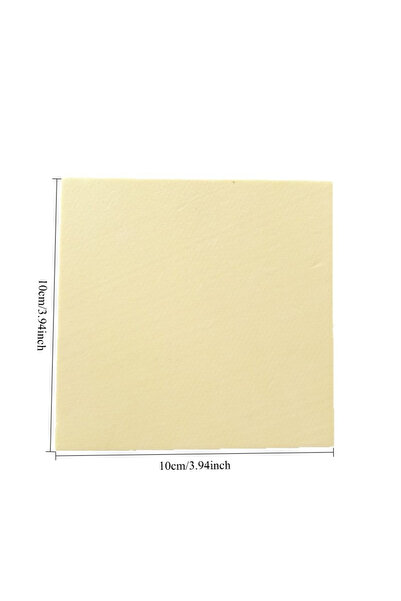 Choice1 حصيرة عمل غير لاصقة من مادة PLA، لون أصفر فاتح، مقاس 10×10 سم، لصنع ا...
