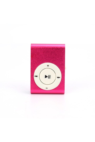 Choice3 مشغل MP3 صغير وردي اللون، مزود بمشبك صغير، يدعم بطاقة TF، بتصميم أنيق...
