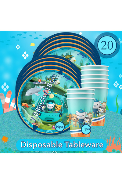 Choice23 مجموعة أدوات مائدة مكونة من 20 قطعة بتصميم مستوحى من شخصيات تونوتس، ...