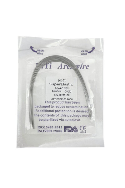 Choice18 020 Lower 10pcs/pack Orthodontic Dental Super Elastic Oval Form Niti...