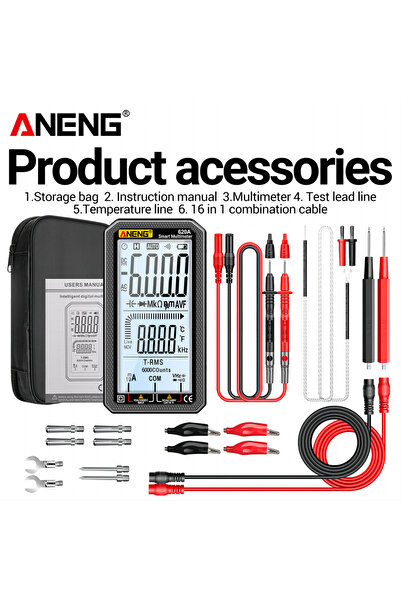 Choice3 ANENG 620A black pro Multimeter 6000 Count Multimetro Test ANENG 620A...