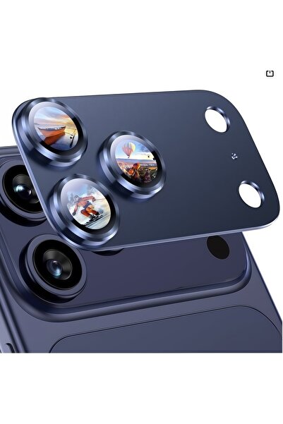 Choice4 واقي عدسة كاميرا آيفون 17 برو ماكس باللون الأزرق الداكن [امتصاص قوي] ...