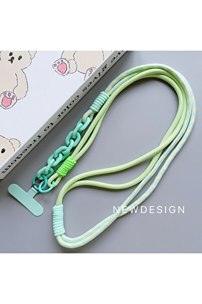 Choice1 حبل تعليق للهاتف المحمول، بوليستر /النايلون، أبيض، بتصميم عصري جديد، ...