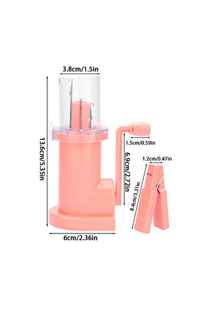 choice2 pink MIUSIE Easy-to-Use DIY Knitting Machine Hand-cranked Rope Braidi...