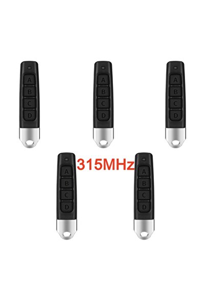 Choice5 315MHz Black 5 Pcs 315/ 433MHZ y Remote Control Auto 4 Channe Code Ga...