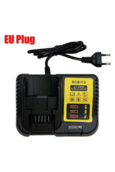 Choice3 شاحن بطاريات DCB112 بمقبس أوروبي، متوافق مع بطاريات ديوالت 10.8 فولت،...