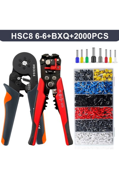 Choice8 6-6 BXQ 2000 قطعة كماشة متعددة الوظائف لتقشير الأسلاك لقطع الكابلات و...