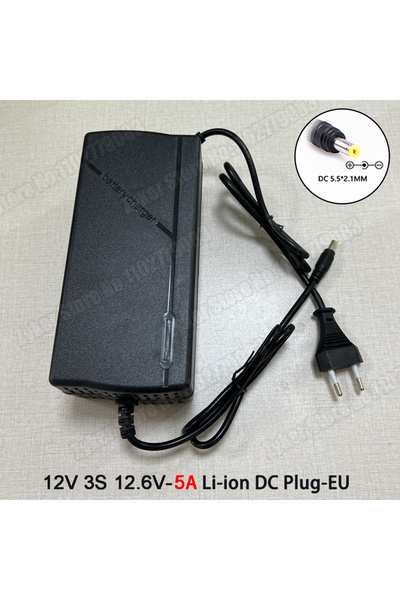 Choice8 EU Plug 12V 5A-DC 36V 48V 60V 72V Charger 2A 5A Lithium Battery Pack ...