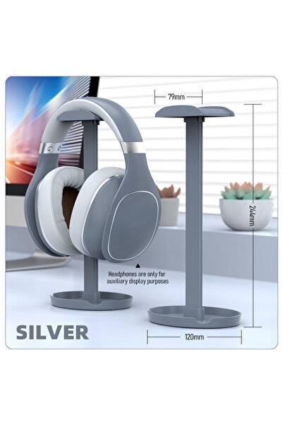 choice2 grey Z2 Universal Headphone Stand Portable Gaming Earphone Holder Rac...
