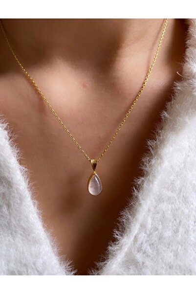 Src Jewelry 925 Ayar Gümüş Pembe Kuvars Kolye&Küpe Set