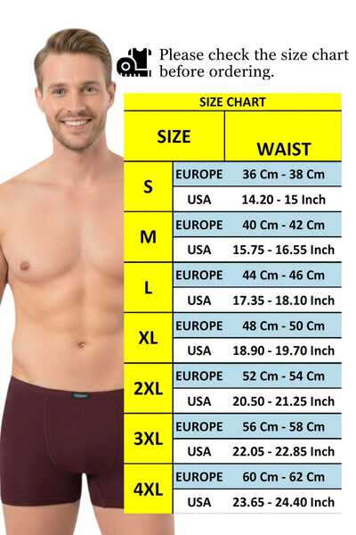Tezzgelsin Men's Cotton 6-Piece Modal Boxers
