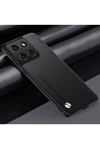 Choice5 غلاف هاتف خلفي فاخر من جلد الصناعي الأسود لهاتف Moto edge 60 Fusion 6...