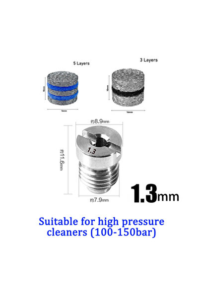 Choice10 G-1.3mm Pressure Washer Foam Cannon Orifice Nozzle Foam Maker Replac...