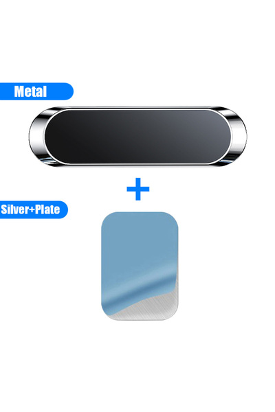 Choice6 Silvery Strip Magnetic Holder Stand Magnet Cell Phone Bracket Car Mag...
