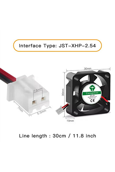 Choice 3010 12V 3D Pinter Parts for 3010 4010 5010 Fan 12V 5V 24V 2Pin DC Coo...