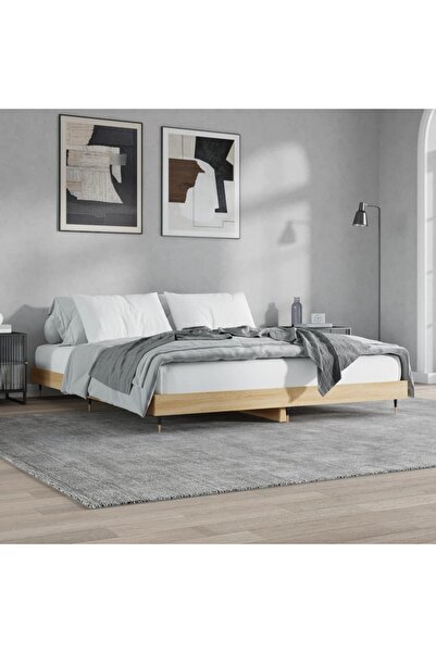 Concept Cadru de pat, stejar Sonoma, 140x200 cm, lemn prelucrat