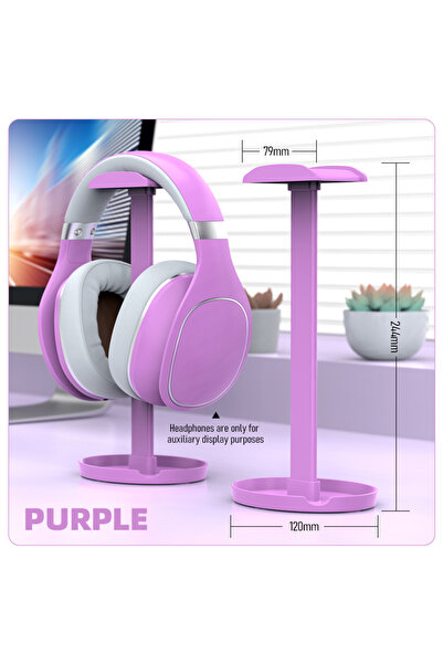 Choice3 حامل سماعات رأس عالمي PURPLE Z2، حامل سماعات ألعاب محمول، منظم سماعات...