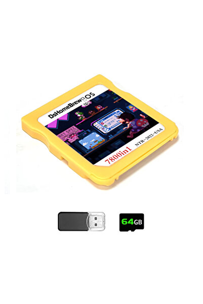 Choice4 Gold No Box 7800 In 1 DS Card Game Collection R4 3DS Flash Card for N...