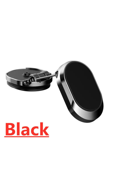 Choice حامل مغناطيسي قابل للطي والدوران باللون الأسود، مناسب للوحة القيادة، م...