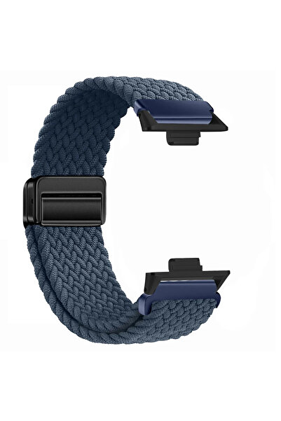 Choice6 سوار رياضي مغناطيسي مضفر من النايلون لساعة Redmi Watch 4 و 5 (DU-B)