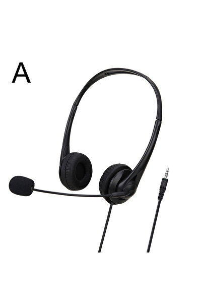 choice2 سماعة رأس كمبيوتر مزودة بميكروفون عازل للضوضاء، منفذ 3.5 ملم/USB، منا...