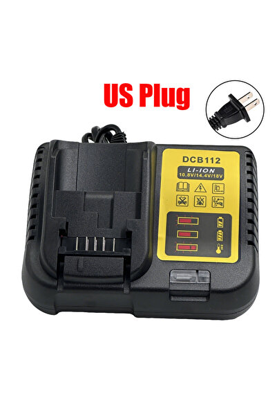 Choice شاحن بطاريات DCB112 بمقبس أمريكي، متوافق مع بطاريات ديوالت 10.8 فولت، ...