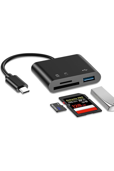 Choice black USB C SD Card Reader for iPhone 15-17 iPad Mac pro Air with USB ...