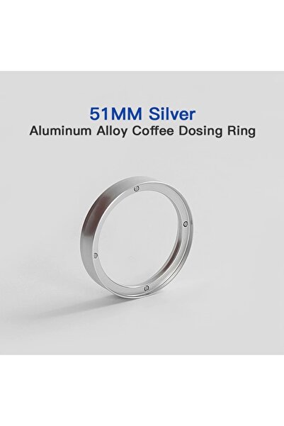 Choice5 51MM Silver Coffee Dosing Ring 51mm 53mm 58mm Espresso Dosing Funnel ...