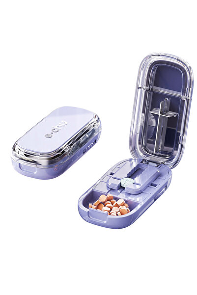 Choice6 Quarter-purple Portable Medicine Cutter And Divider Divide Into Two O...