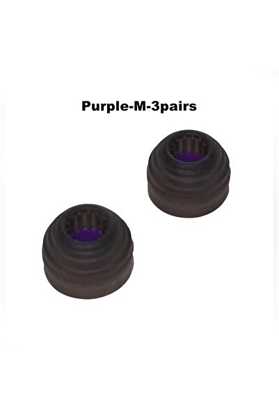 choice2 أطراف أذن سيليكونية هجينة من نوع HE Sonic، لون بنفسجي، 3 أزواج، إصدار...